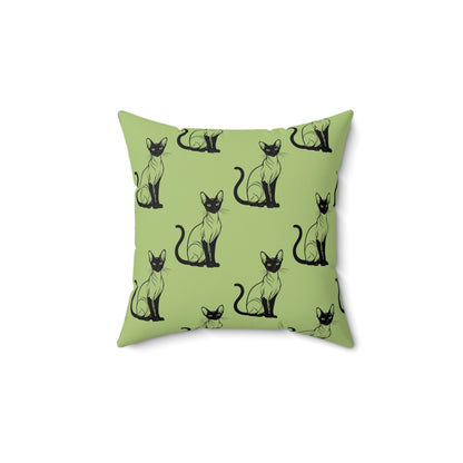 Siamese Charm – Sage Garden Throw Pillow
