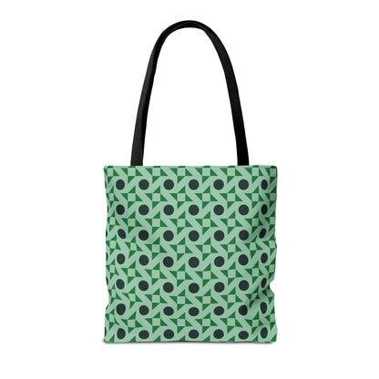 Emerald Pinwheels Canvas Tote Bag