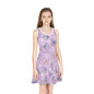 Purple Butterflies Sleeveless Sundress