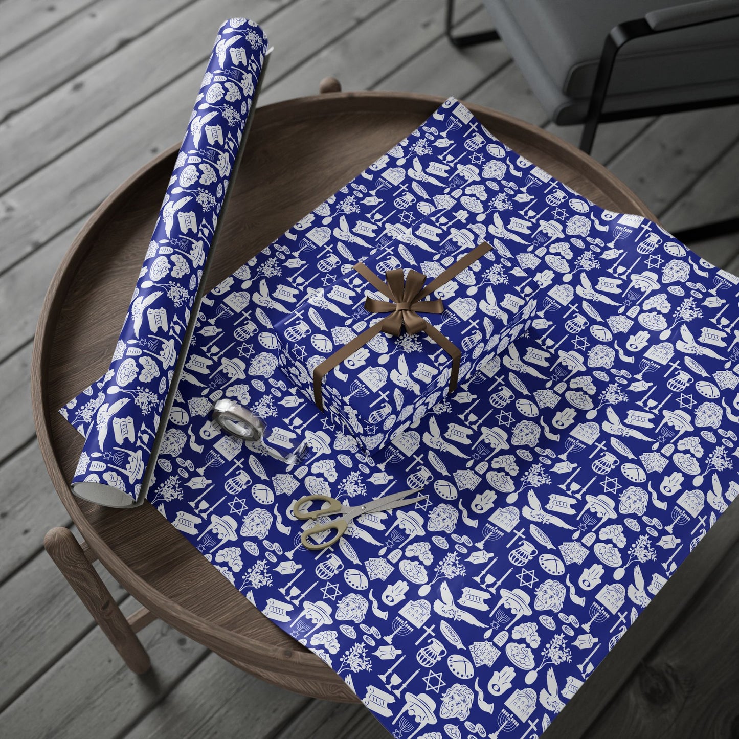 Mosaic of Light Hanukkah Wrapping Paper