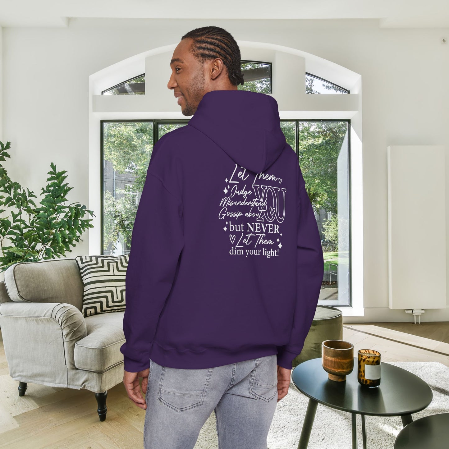 Never Let Them Dim Your Light Heavy Blend™ Hooded Sweatshirt