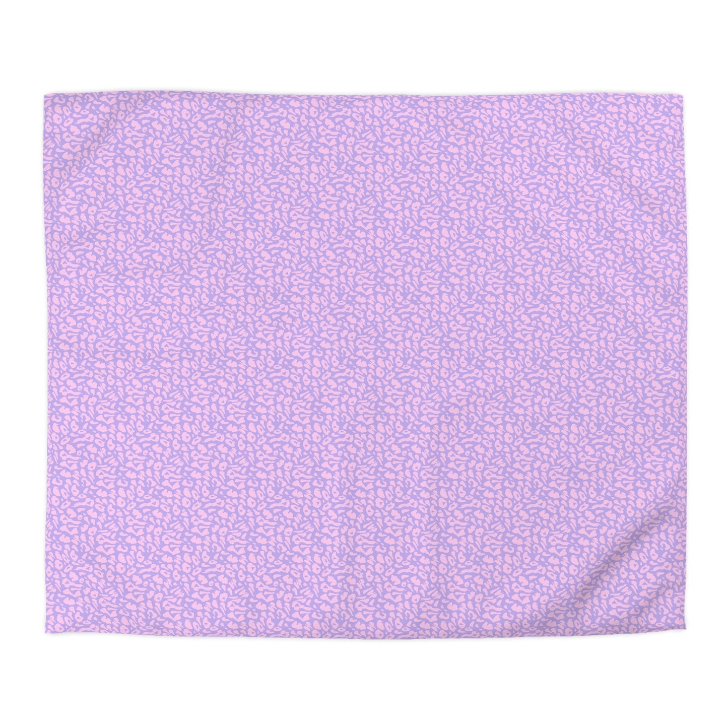 Cotton Candy Cheetah Microfiber Duvet Cover