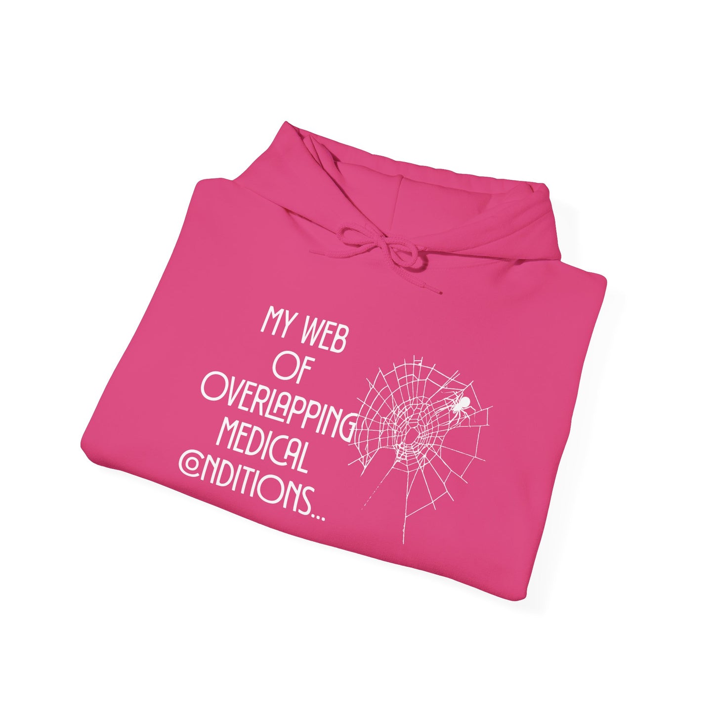 My Web of Overlapping Medical Conditions Heavy Blend™ Hooded Sweatshirt