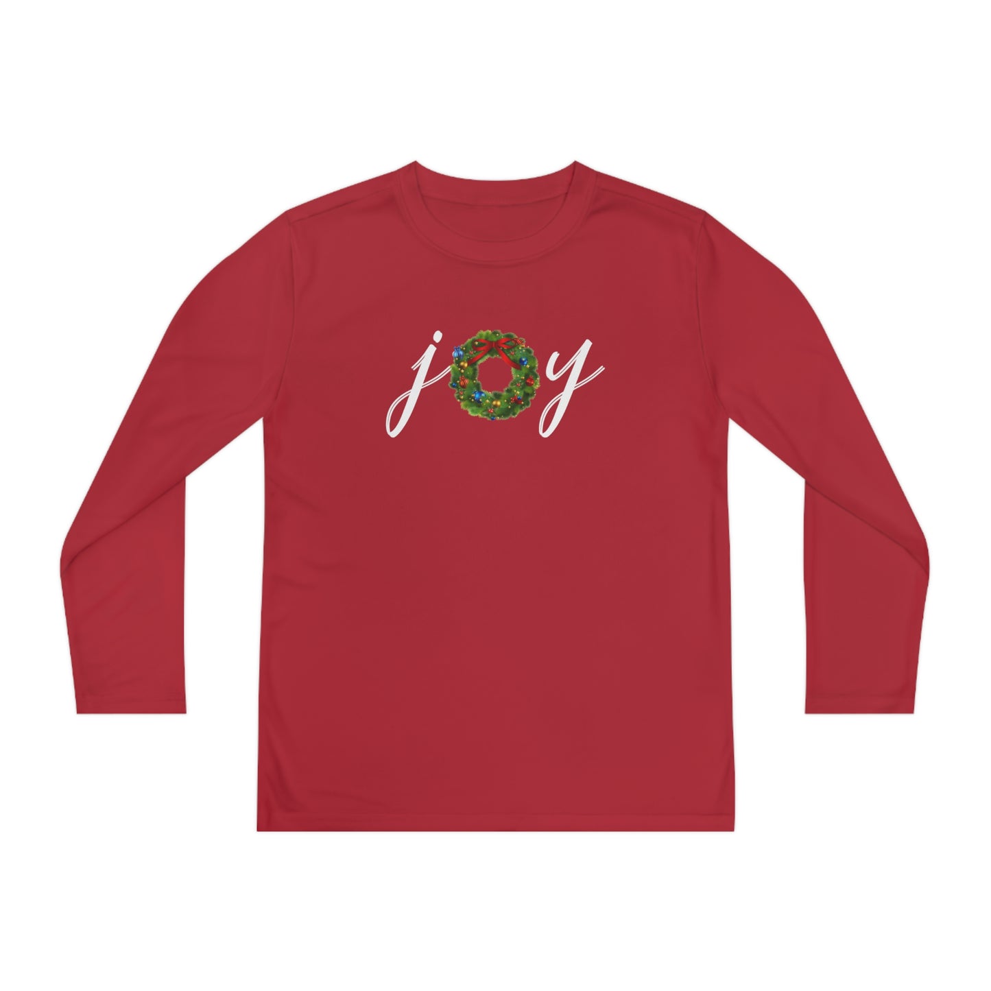 Joy w/Wreath Youth Long Sleeve Tee