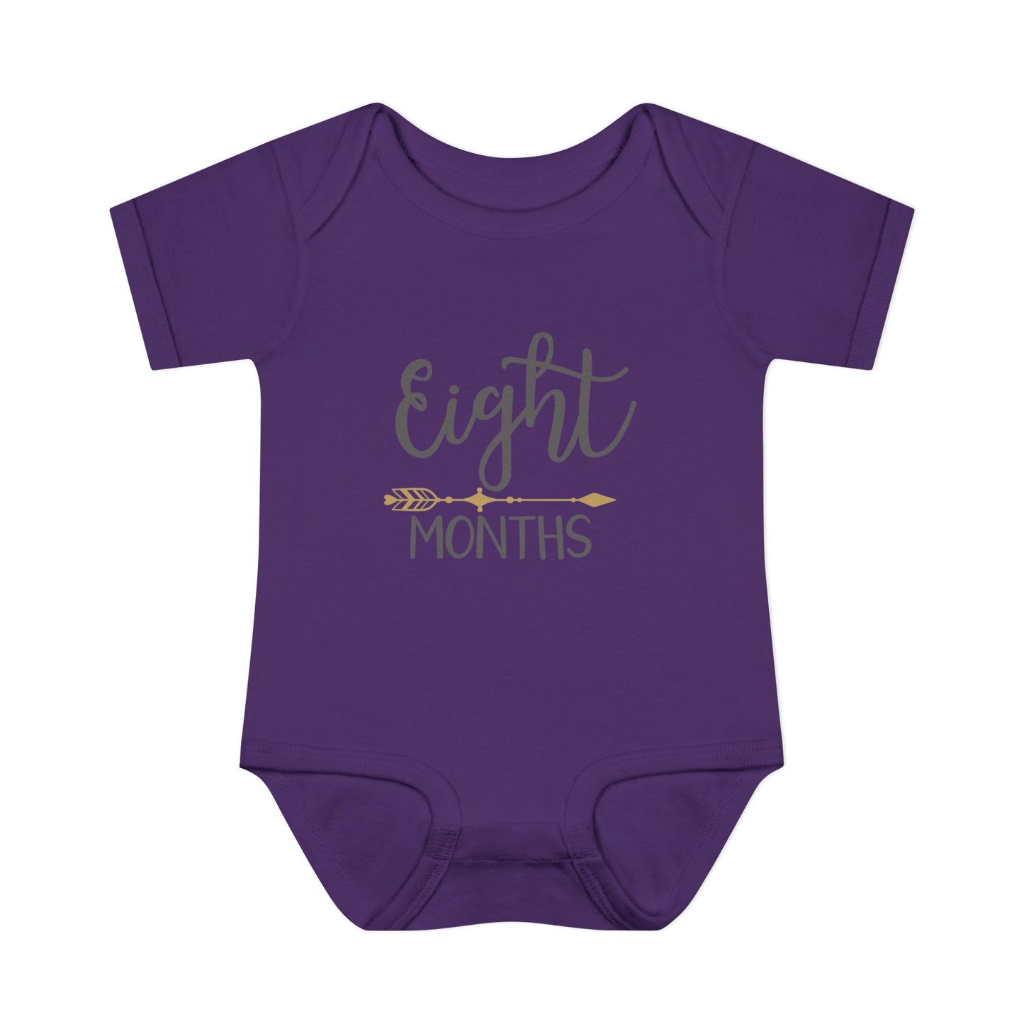 Golden Arrow Milestone Baby Bodysuit-Eight Months