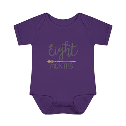 Golden Arrow Milestone Baby Bodysuit-Eight Months