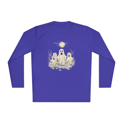 Creepy Ghost Trio Adult Long Sleeve Tee