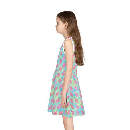 Strawberry Breeze Girls' Sleeveless Sundress