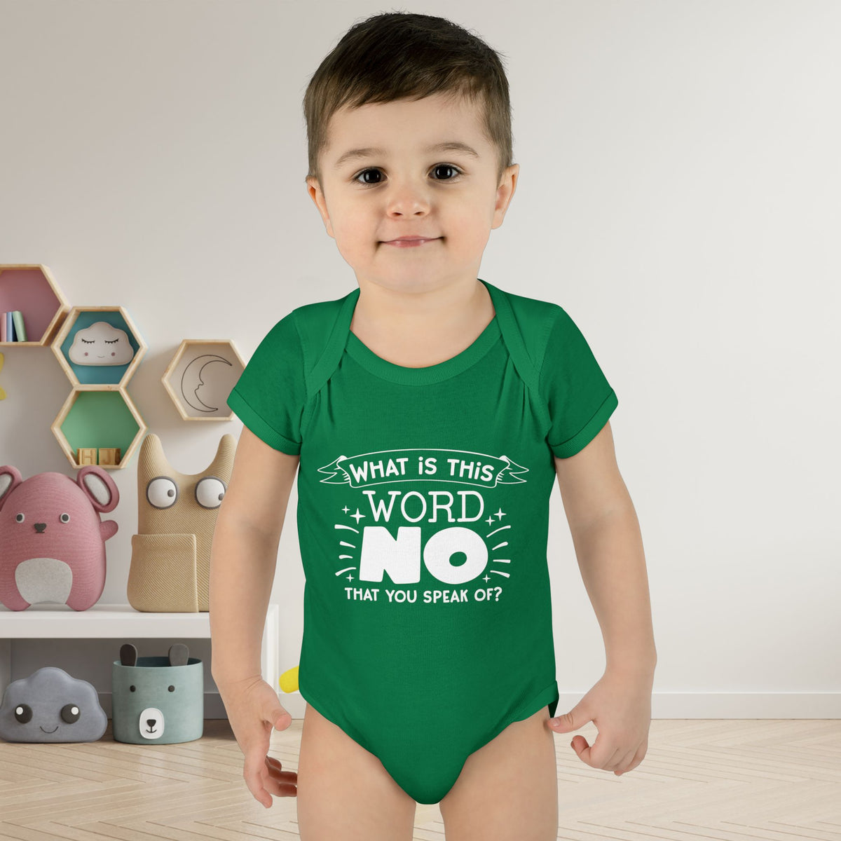 What Is This Word No That You Speak Of? Baby Rib Bodysuit