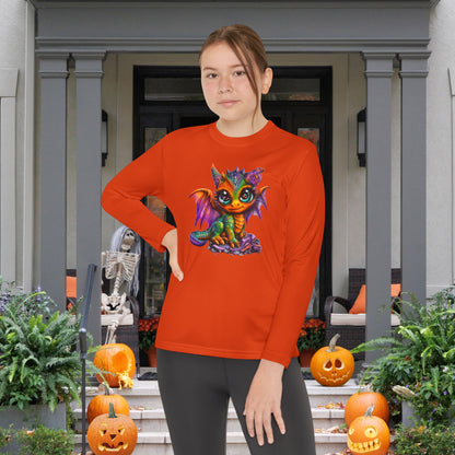 Colorful Baby Dragon Youth Long Sleeve Tee