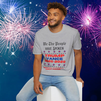 We The People Have Spoken Trump/Vance 2025-2029 Adult T-shirt