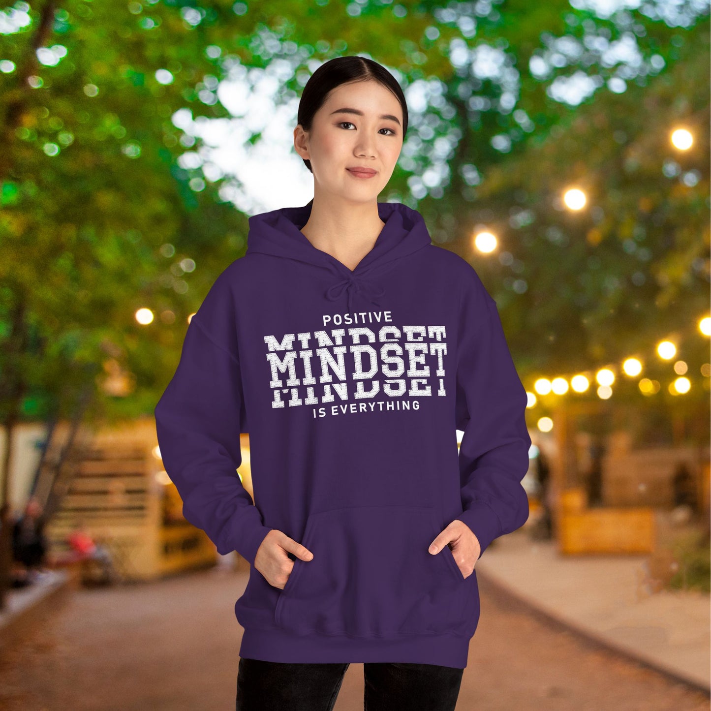 Positive Mindset Is Everything Heavy Blend™ Hooded Sweatshirt