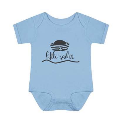 Little Sailor Baby Rib Bodysuit