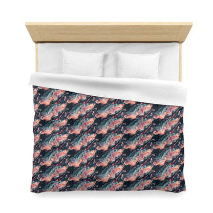 Pink Venom Marble Microfiber Duvet Cover