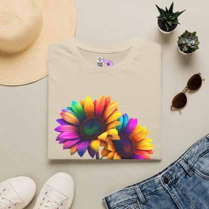 Colorburst Flowers Adult T-shirt