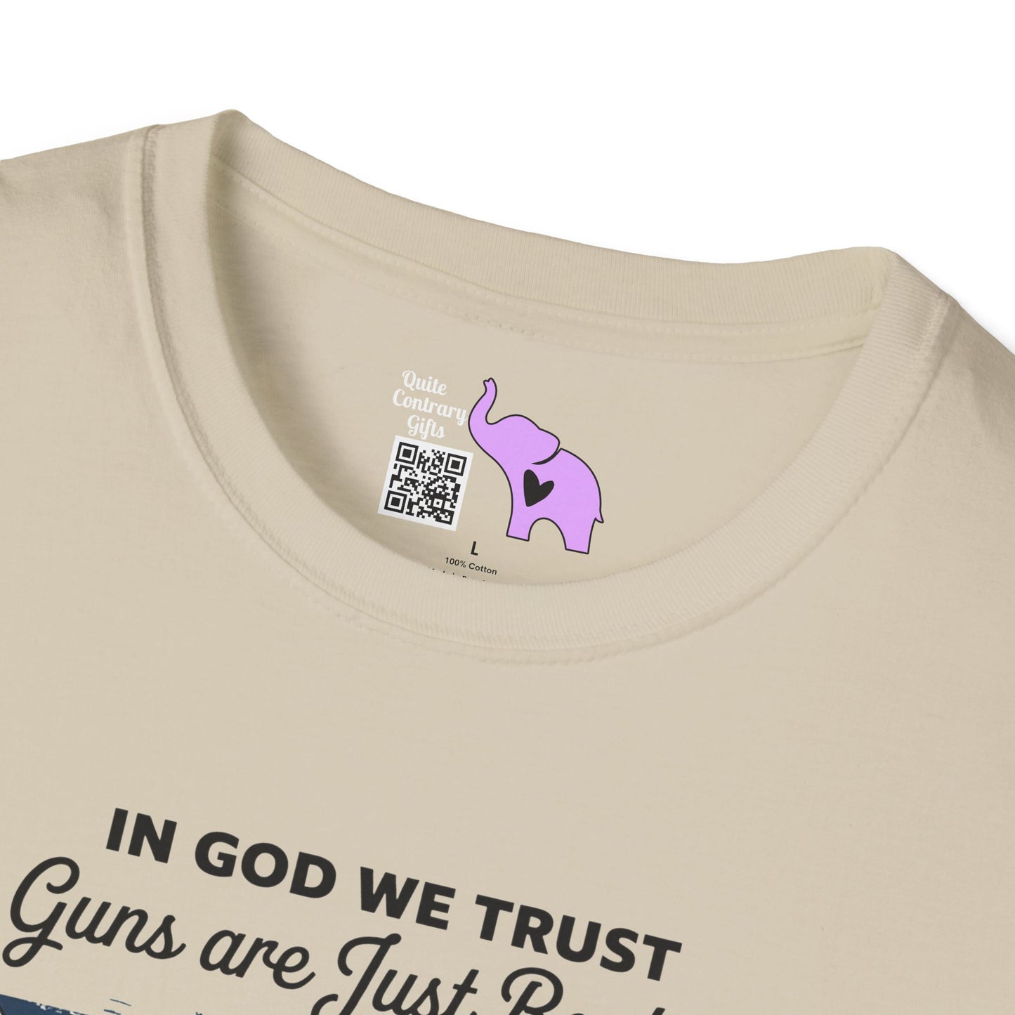 In God We Trust Guns Are Just Backup Adult T-shirt