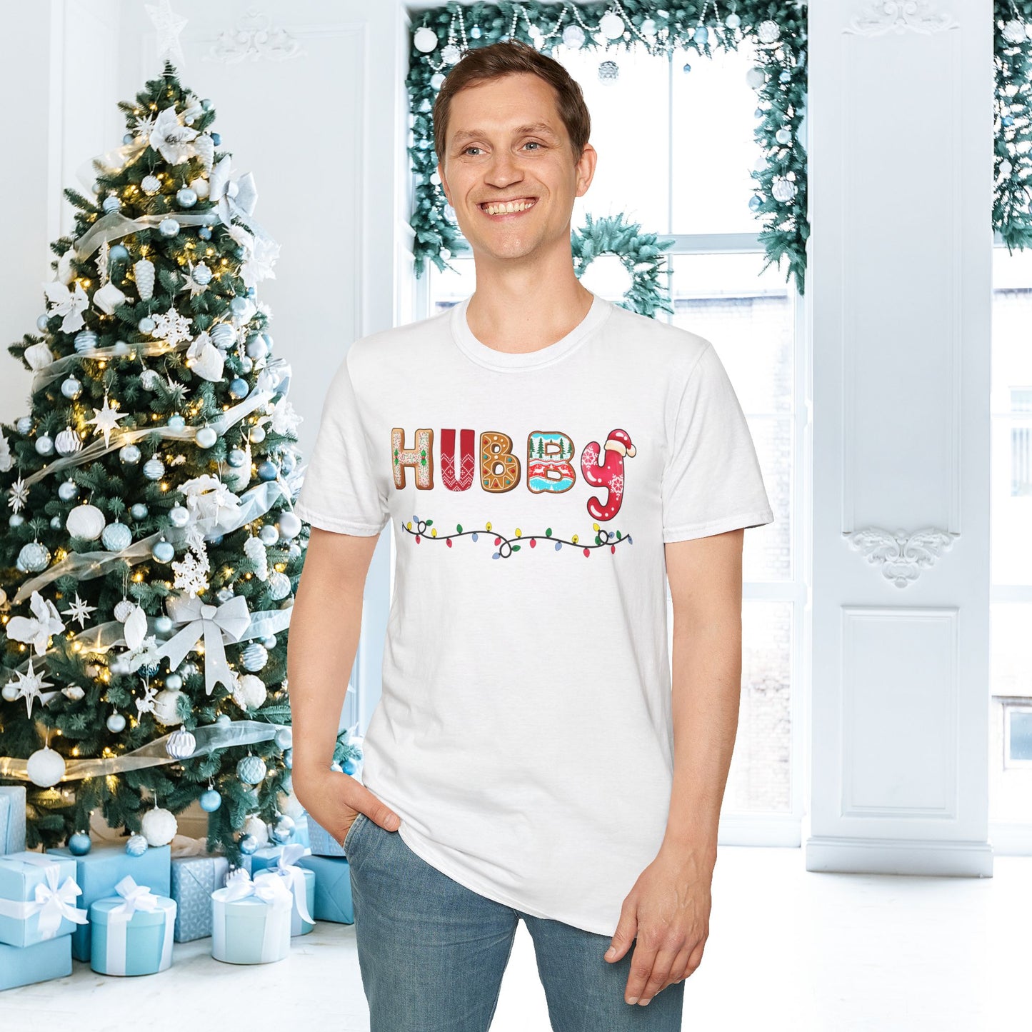 Christmas Hubby Adult T-shirt