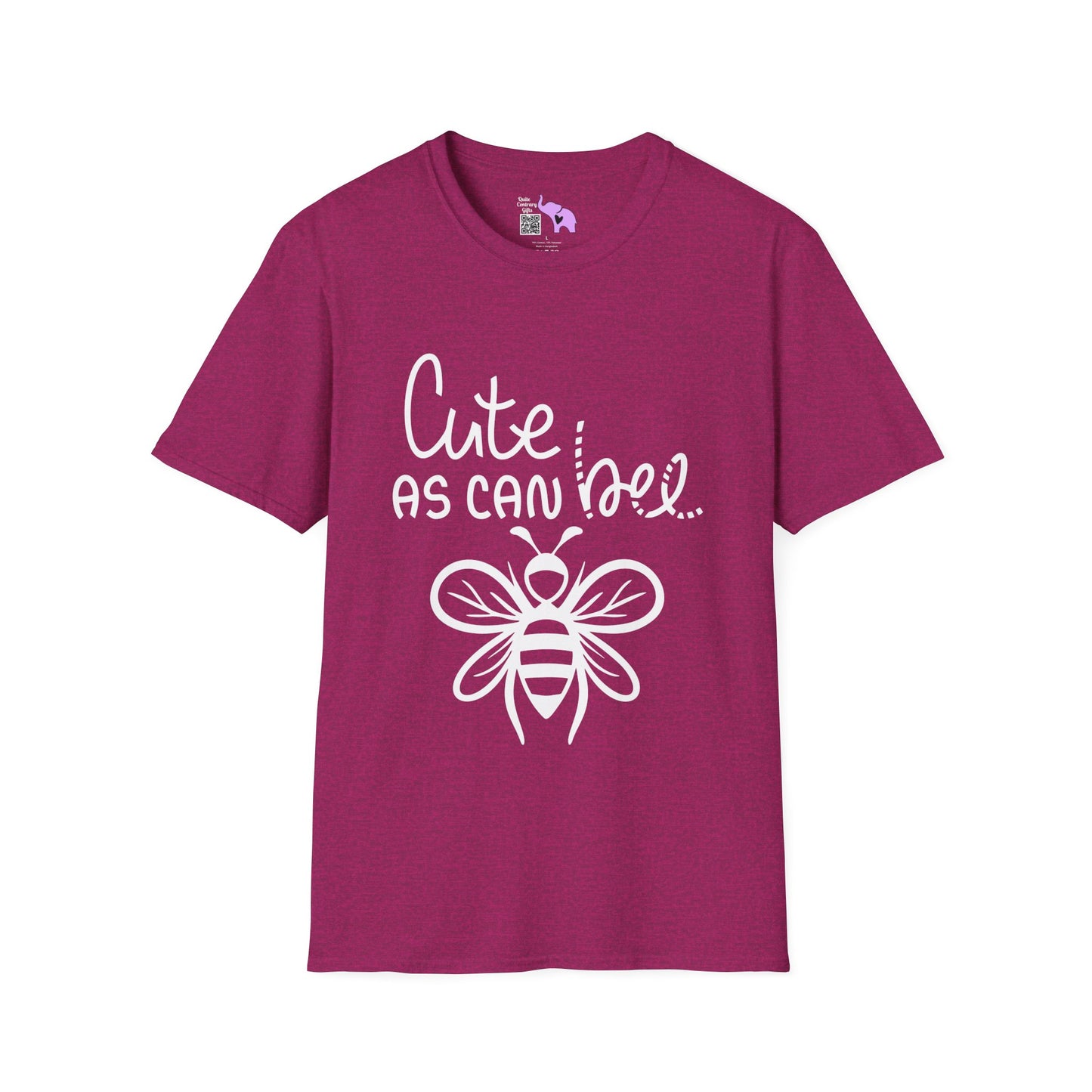 Cute As Can Bee Adult T-shirt
