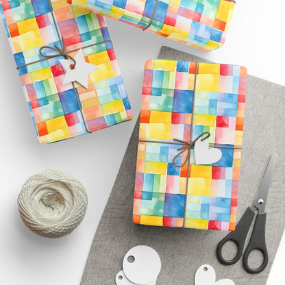 Mosaic Meadows Wrapping Paper