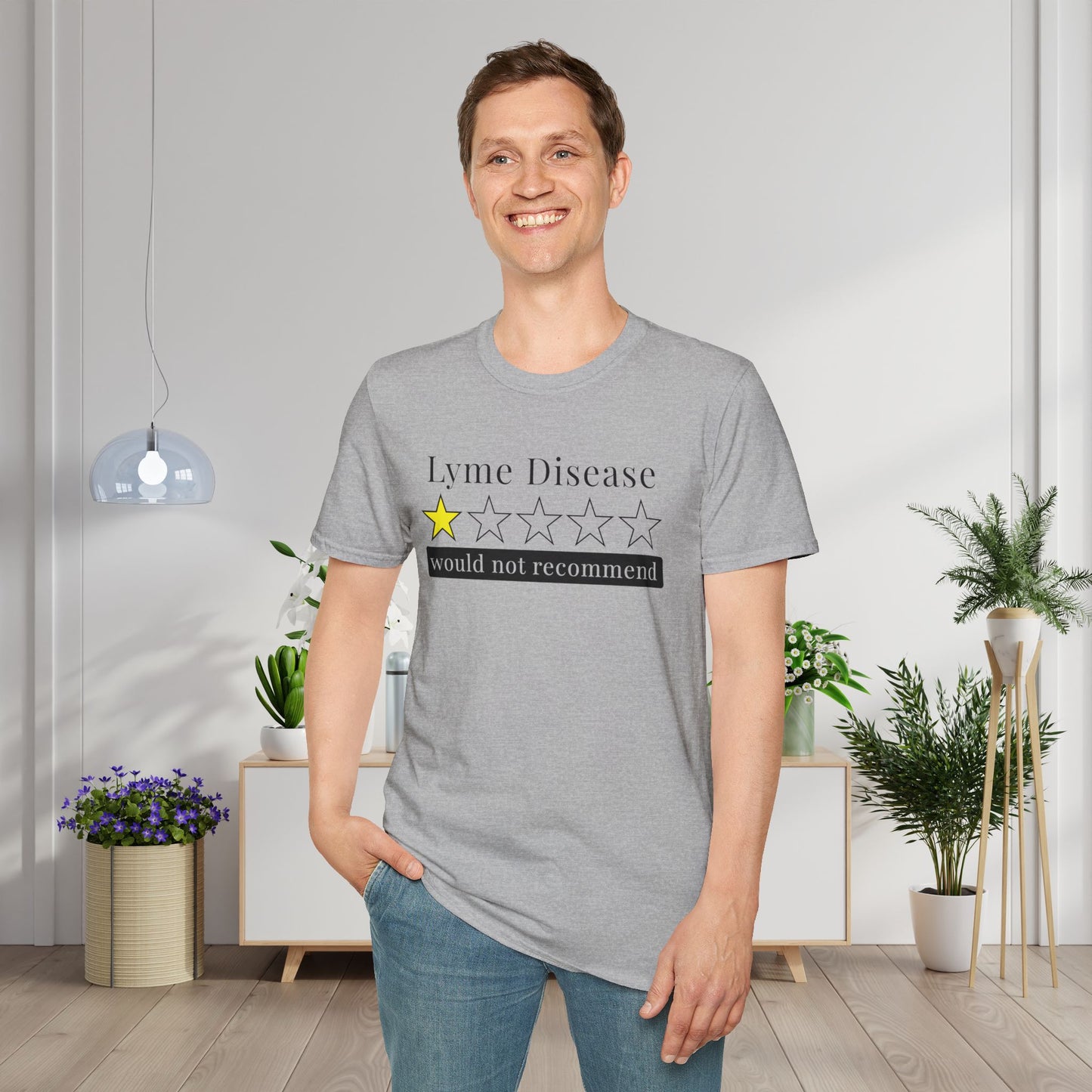 Lyme Disease 1 Star Would Not Recommend Adult T-shirt