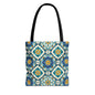 Mediterranean Lace Canvas Tote Bag