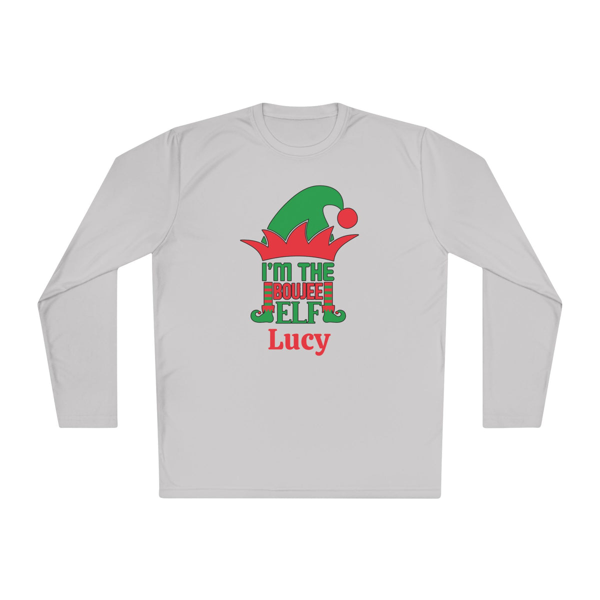 I'm The Boujee Elf Personalized Adult Long Sleeve Tee