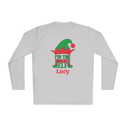 I'm The Boujee Elf Personalized Adult Long Sleeve Tee