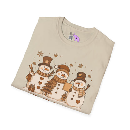 Let It Snow (Snowmen Trio) Adult T-shirt