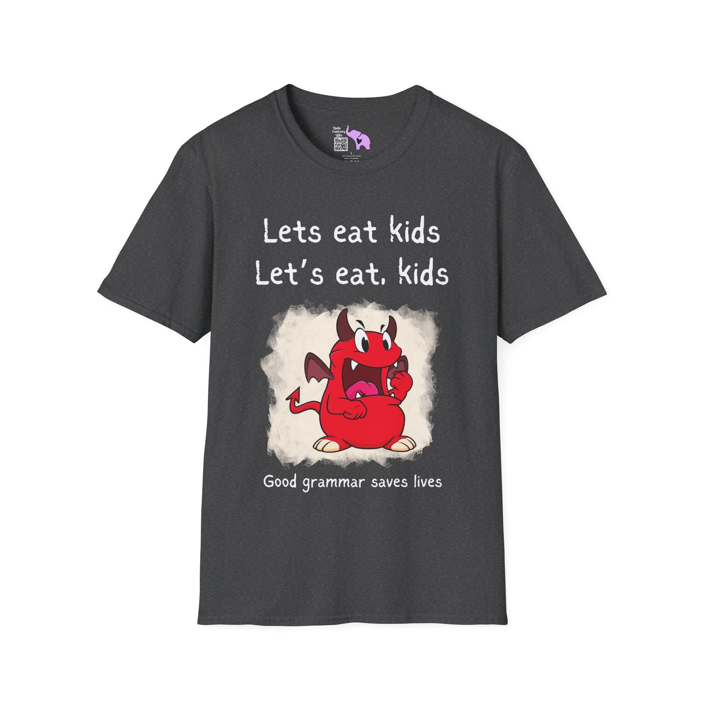Lets Eat Kids Good Grammar Saves Lives Adult T-shirt