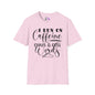 I Run On Caffeine Chaos and Cuss Words Adult T-shirt