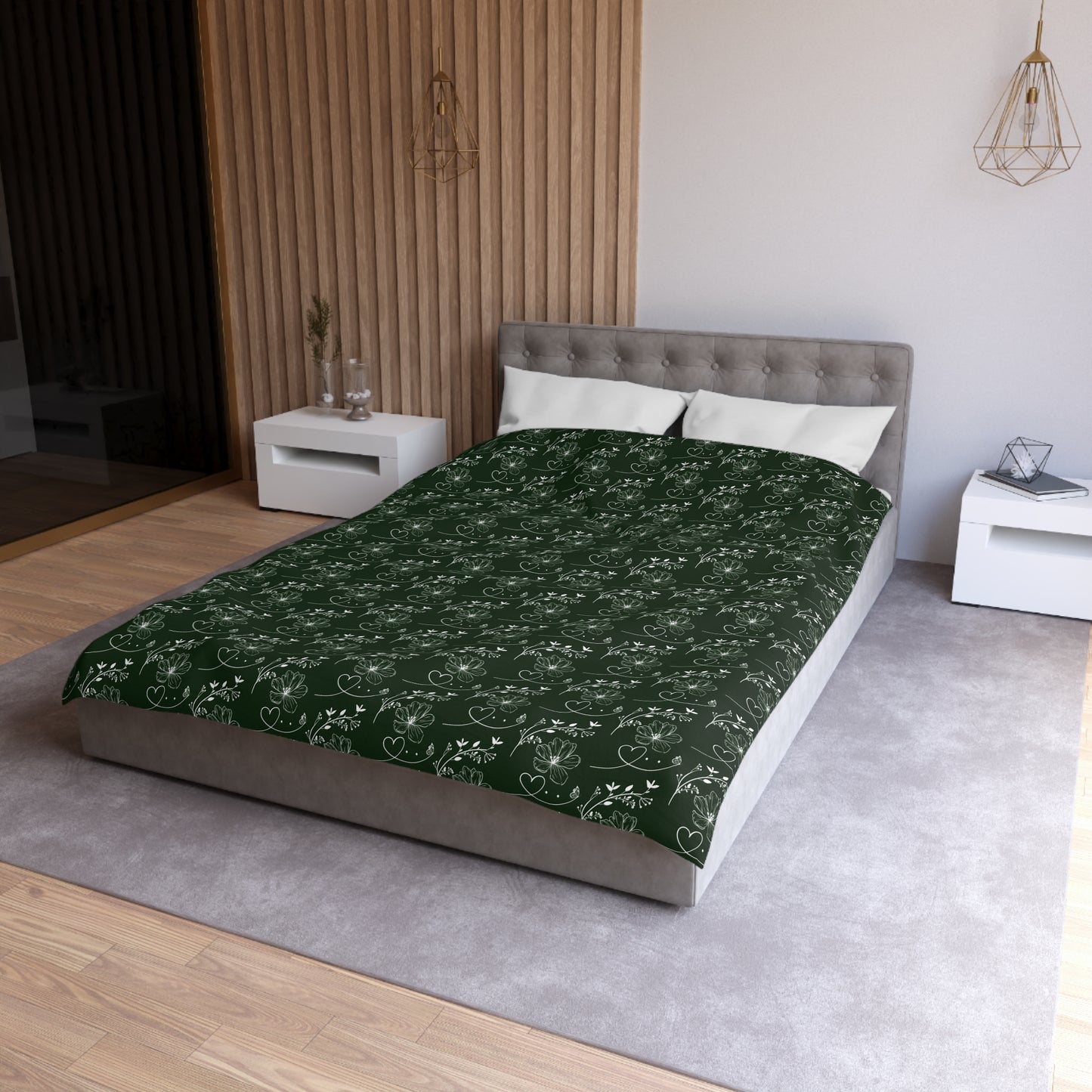 Flowers & Butterflies Microfiber Duvet Cover