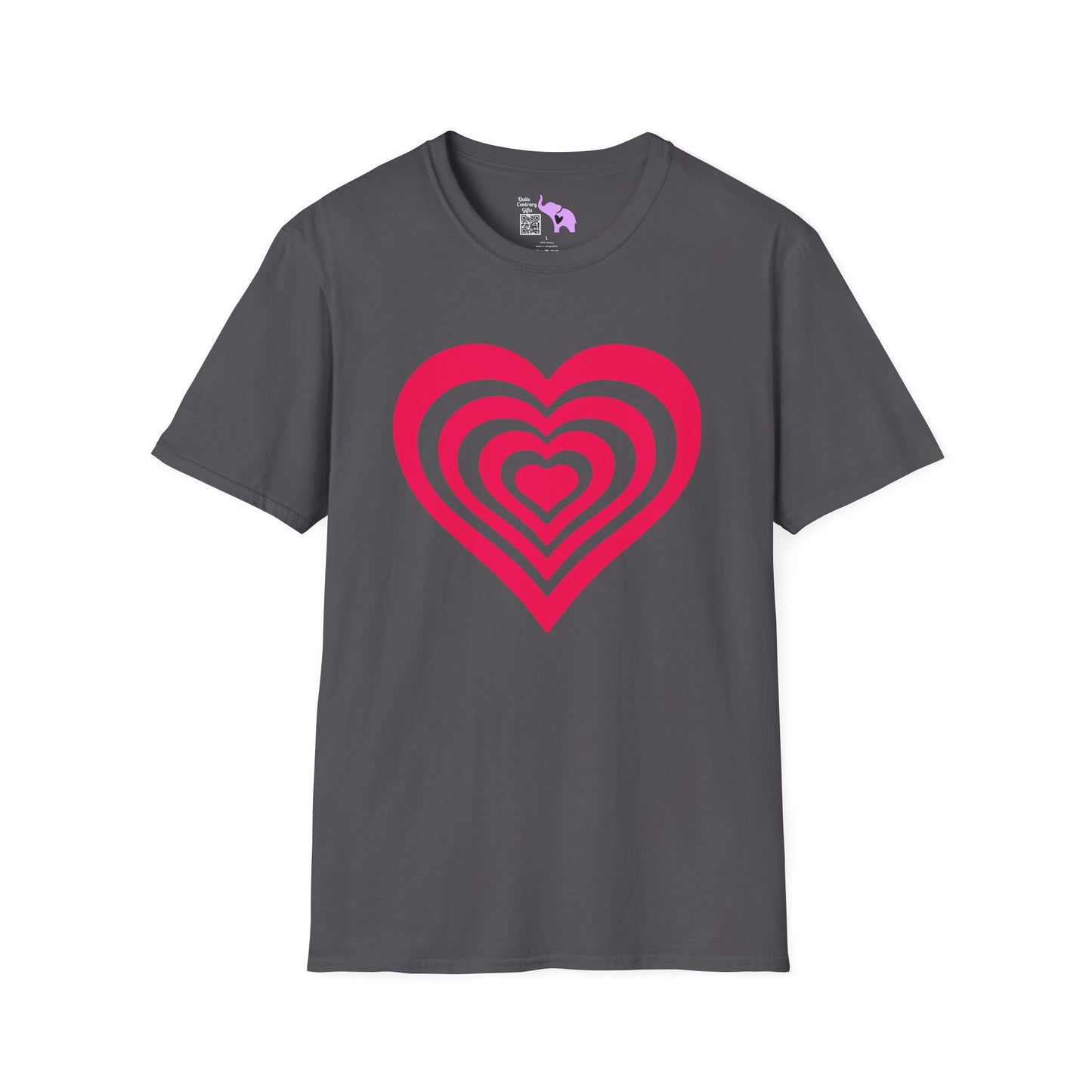 Layered Hearts Adult T-shirt