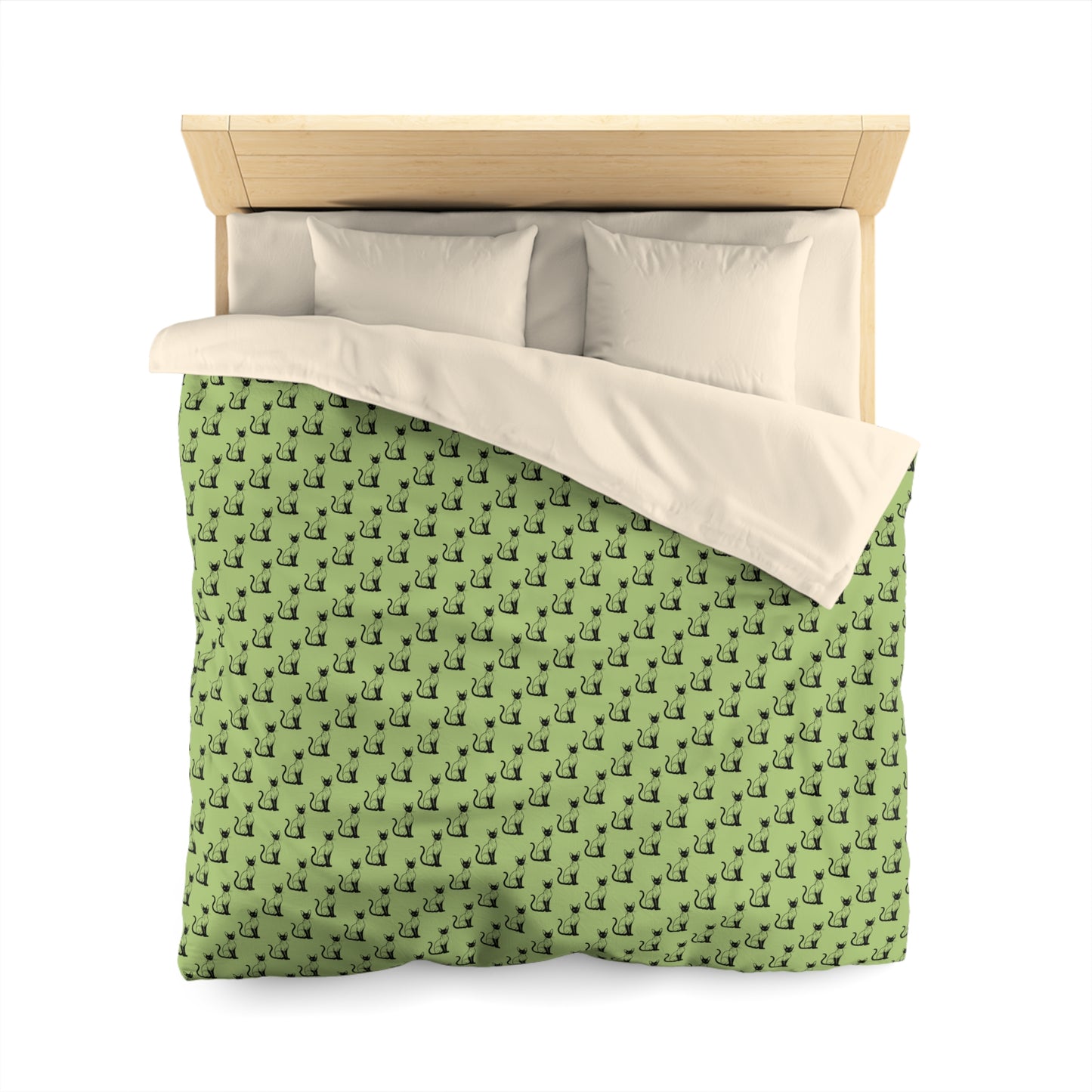 Siamese Charm – Sage Garden Microfiber Duvet Cover