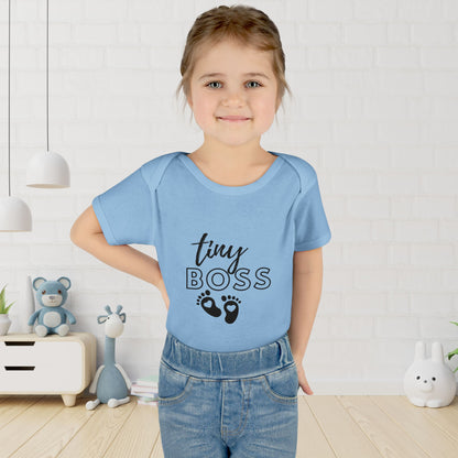 Tiny Boss Infant Baby Rib Bodysuit