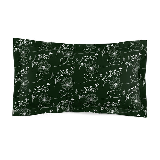 Flowers & Butterflies Microfiber Pillow Sham
