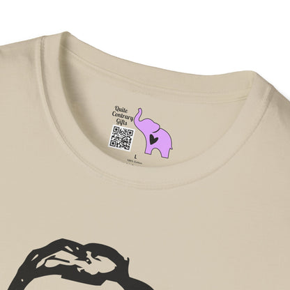 Abraham Lincoln w/Flag Sunglasses Adult T-shirt