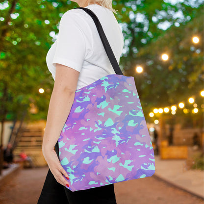 Lavender Mist Camo Canvas Tote Bag