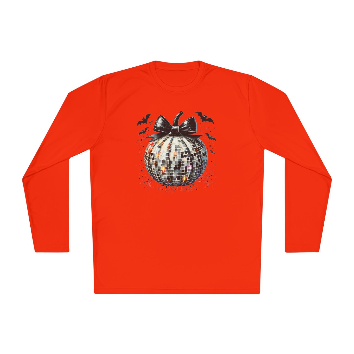 Disco Silver Pumpkin Adult Long Sleeve Tee