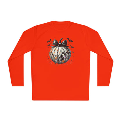 Disco Silver Pumpkin Adult Long Sleeve Tee