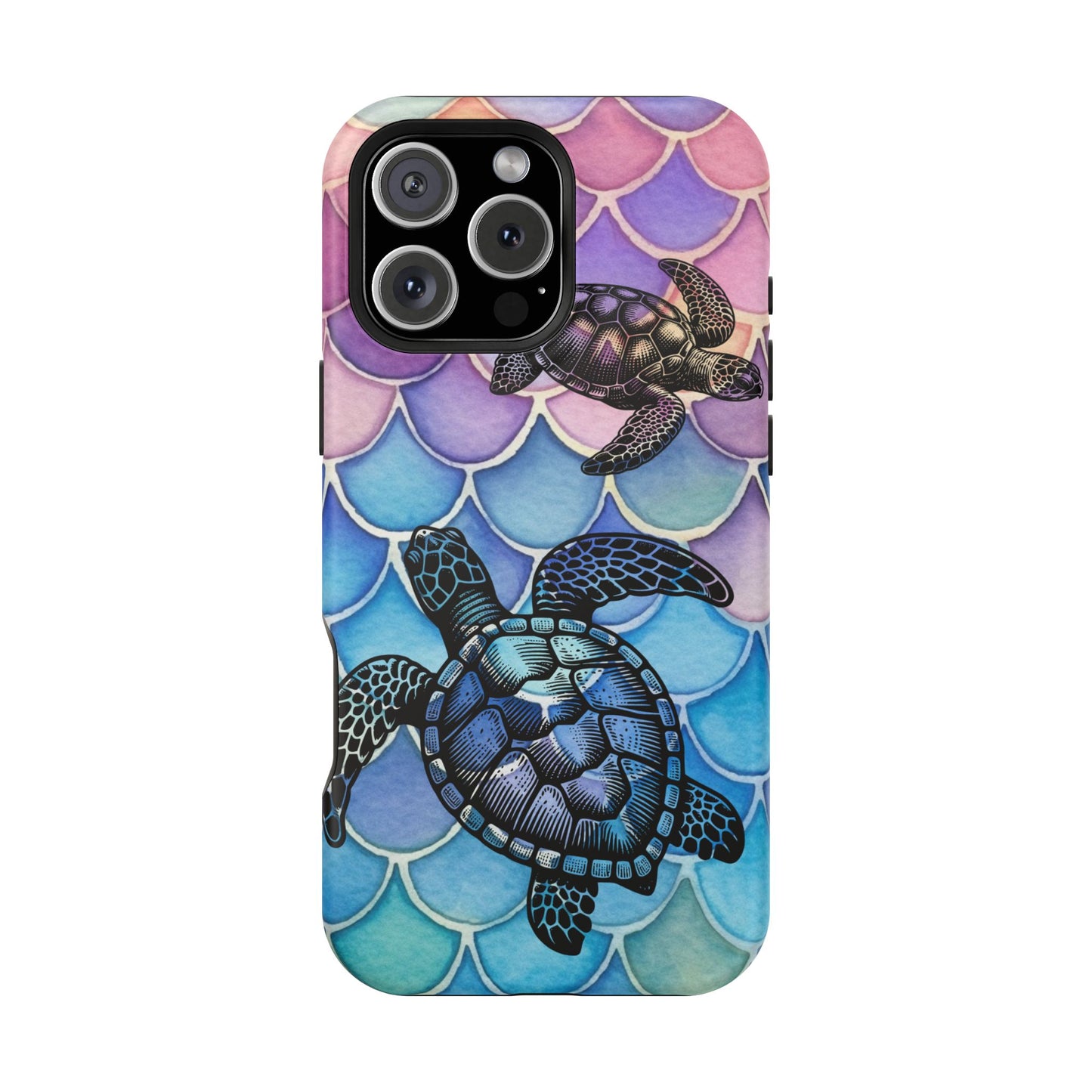 Sea Turtle Silhouette MagSafe® Compatible Tough Case for iPhone