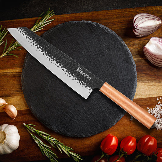 Professional 9" Japanese, Kiritsuke, or Santoku Chef Knife, German High Carbon Stainless Steel