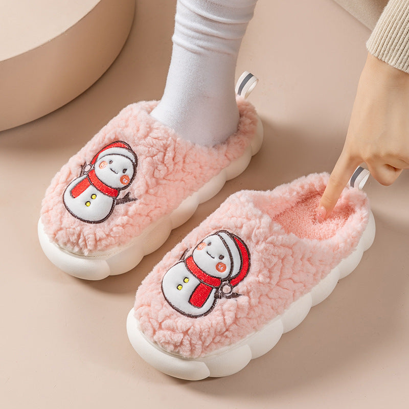 Cute Snowman Indoor Slippers