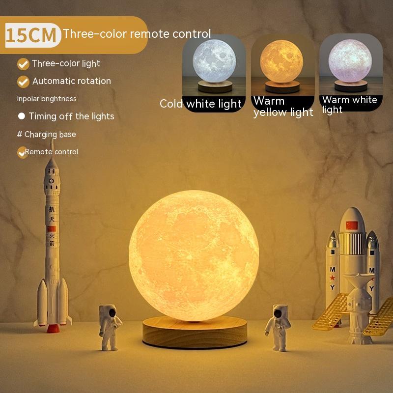 Levitating Moon Color-Changing Lamp Touch Control