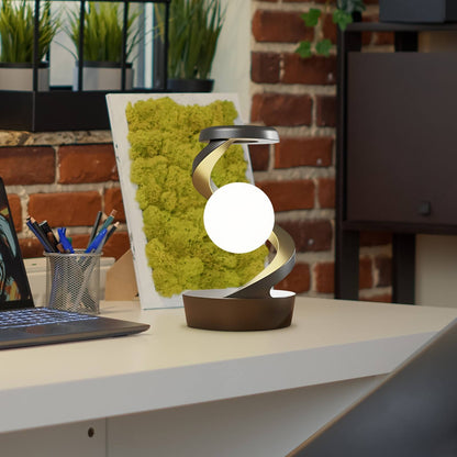 Rotating Moon Lamp w/ Phone Wireless Charger