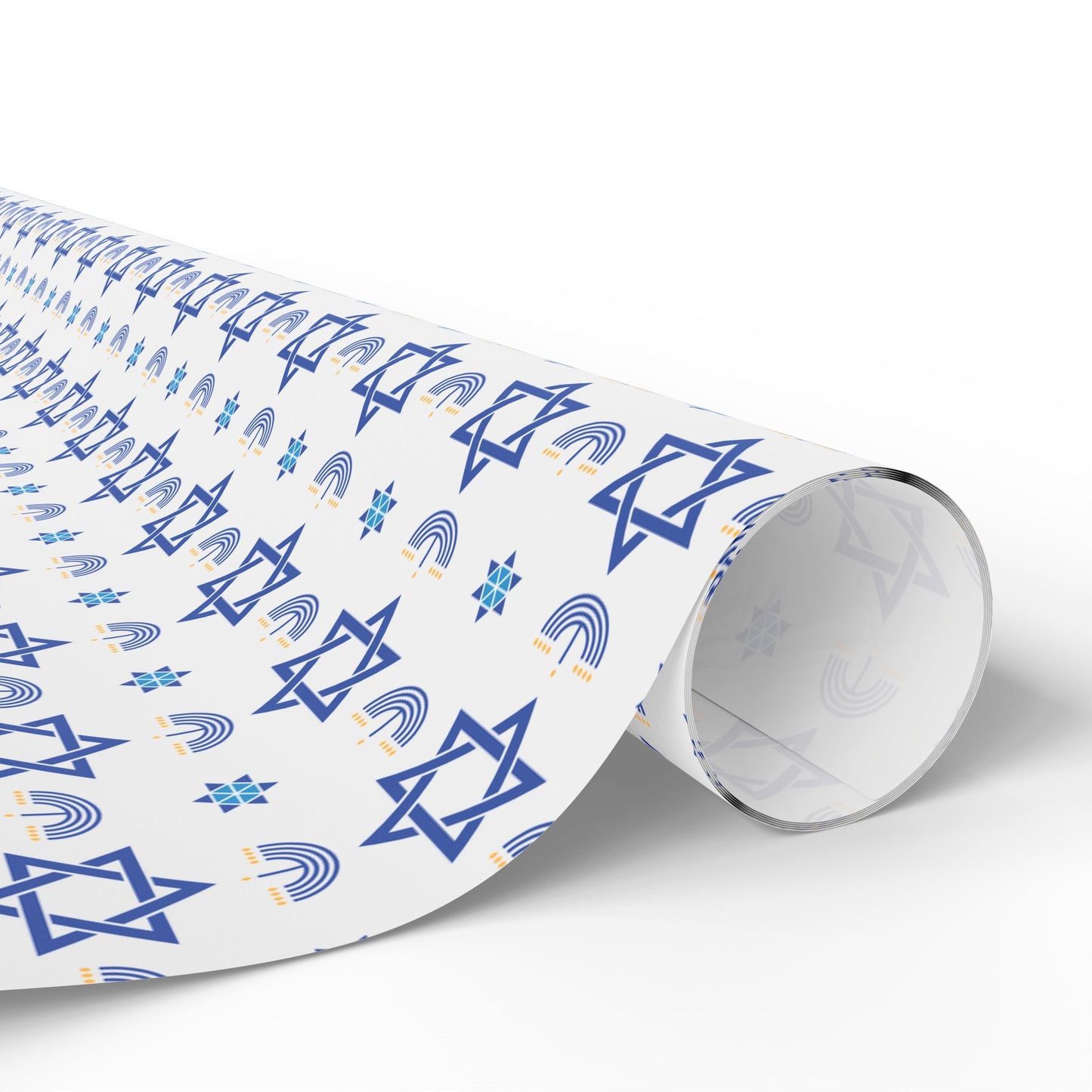 Menorah/Star of David 2 Hanukkah Wrapping Paper