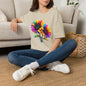 Colorburst Flowers Adult T-shirt