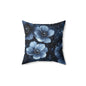 Midnight Blossoms Throw Pillow