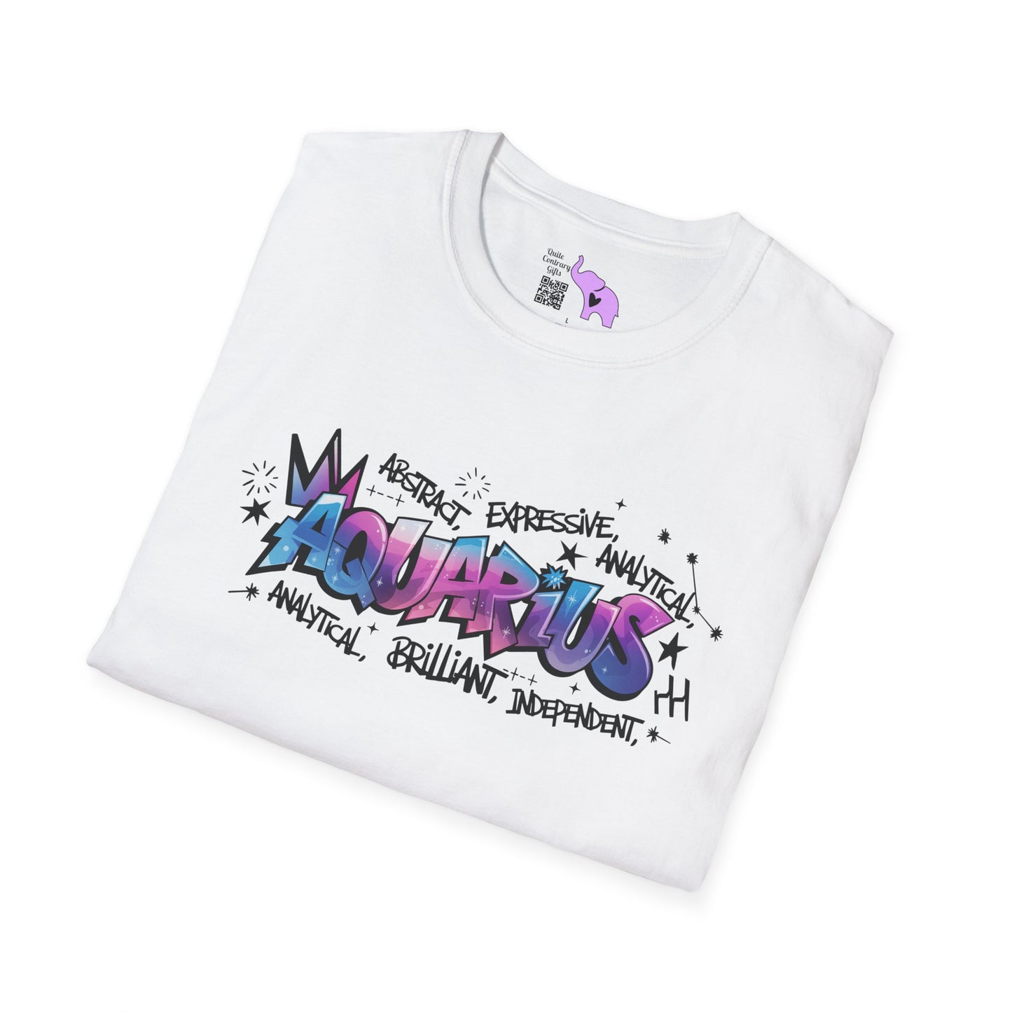 Aquarius Street Art Adult T-shirt
