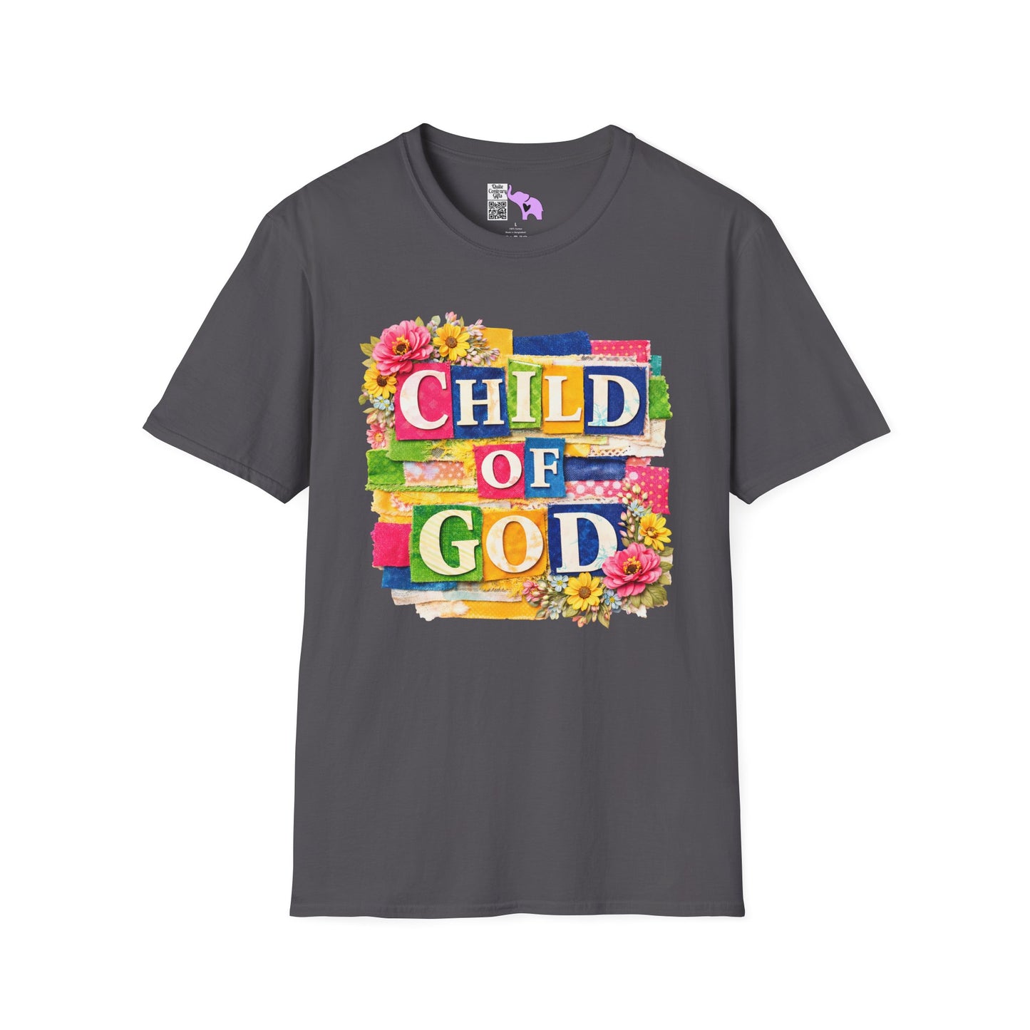 Child of God (Lace Collage) Adult T-shirt
