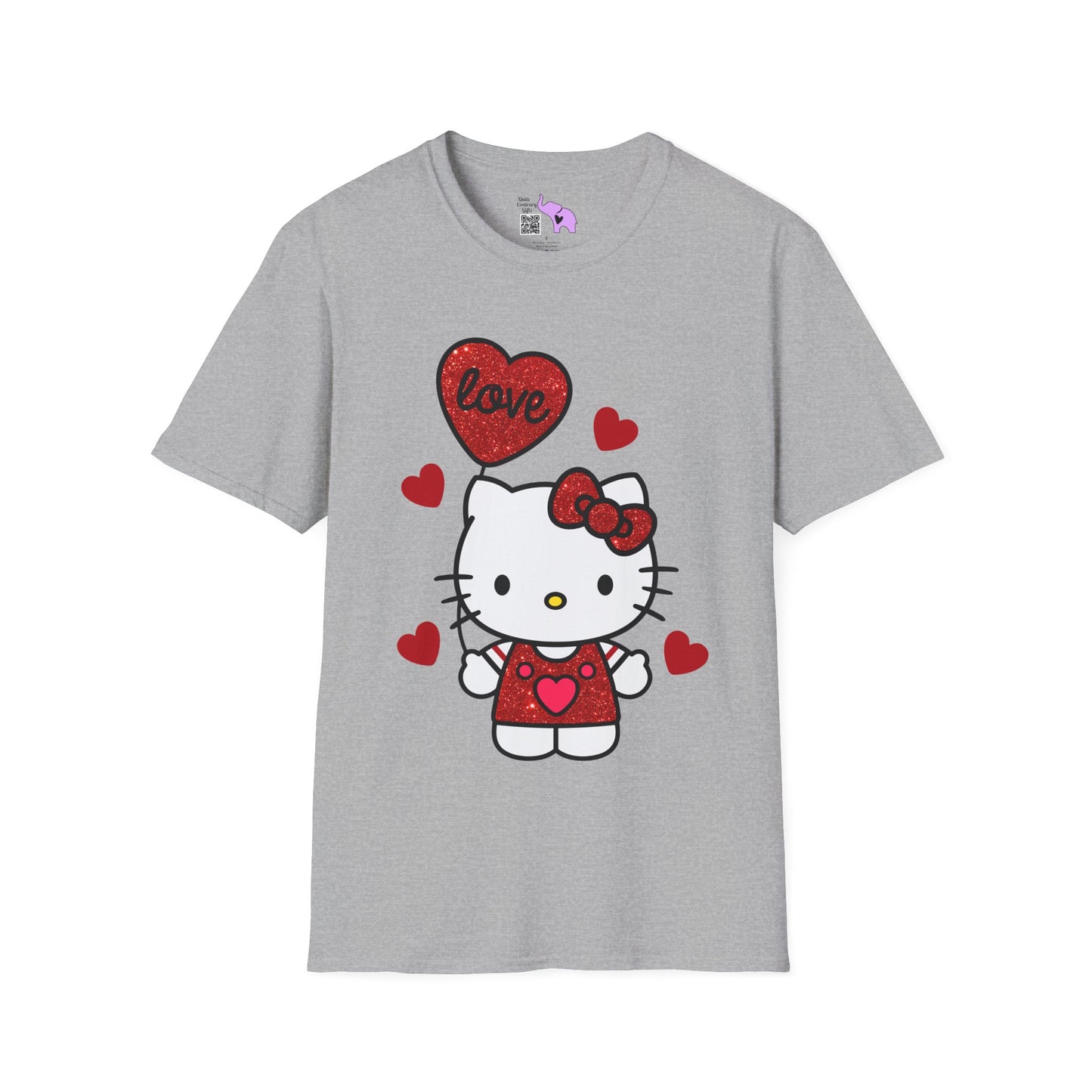 Valentines Hello Kitty Love Adult T-shirt